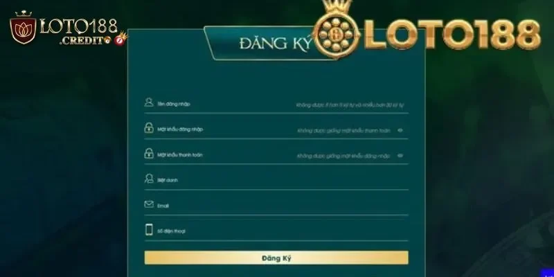 Thực hiện các bước hướng dẫn đăng ký loto188 chi tiết nhất